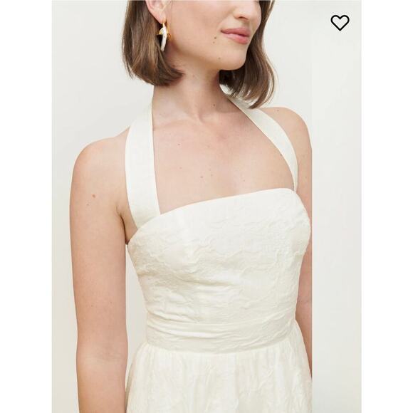 NEW NWT Reformation the Edessa Maxi Dress Ivory size 4 - Picture 2 of 11